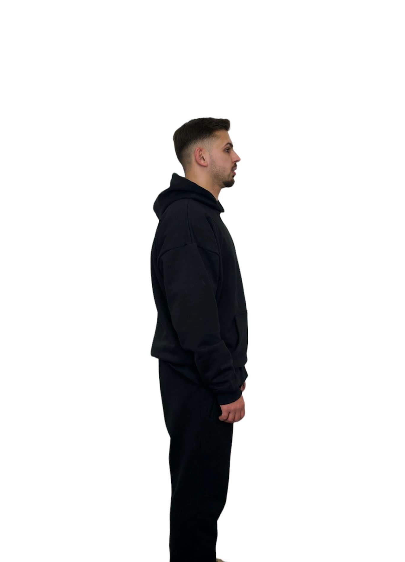 Black hoodie with black sweatpants online