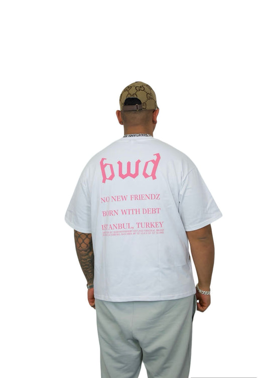 NNF WHITE PINK T-SHIRT