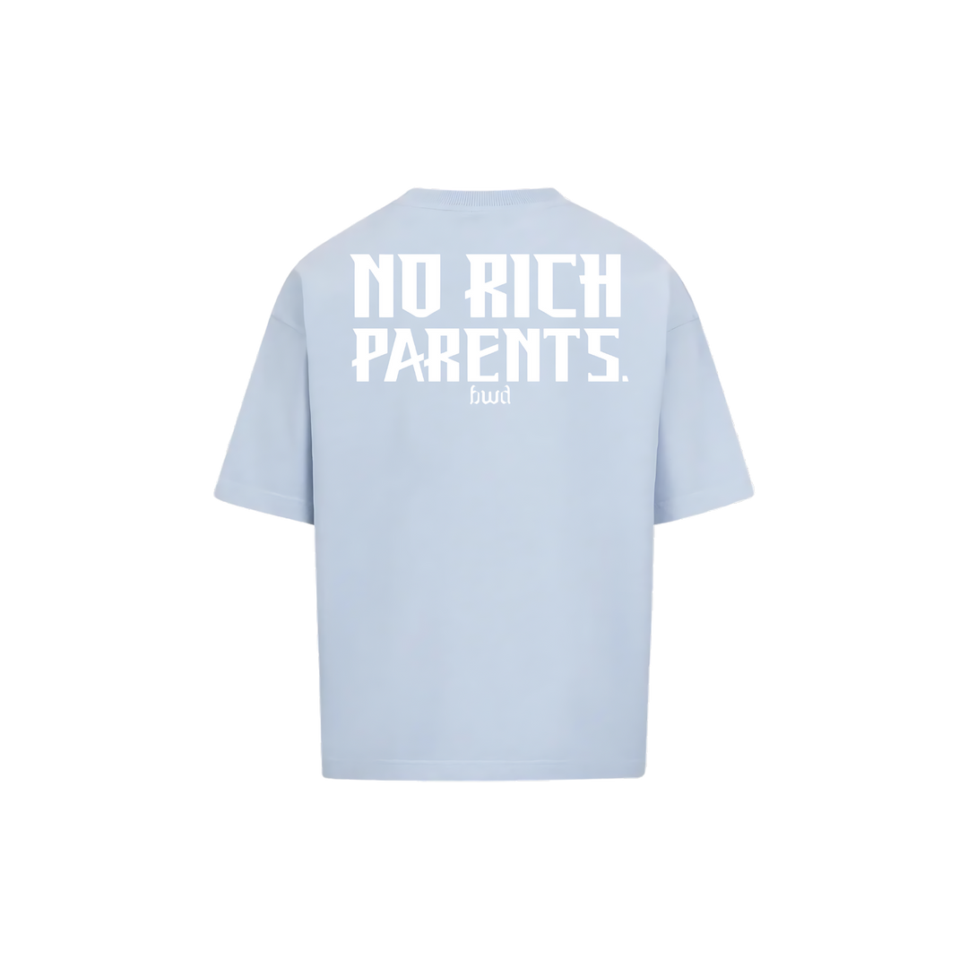 Baby Blue T-Shirt NO RICH PARENTS
