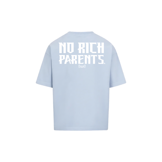 Baby Blue T-Shirt NO RICH PARENTS