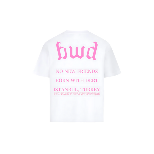 NNF WHITE PINK T-SHIRT