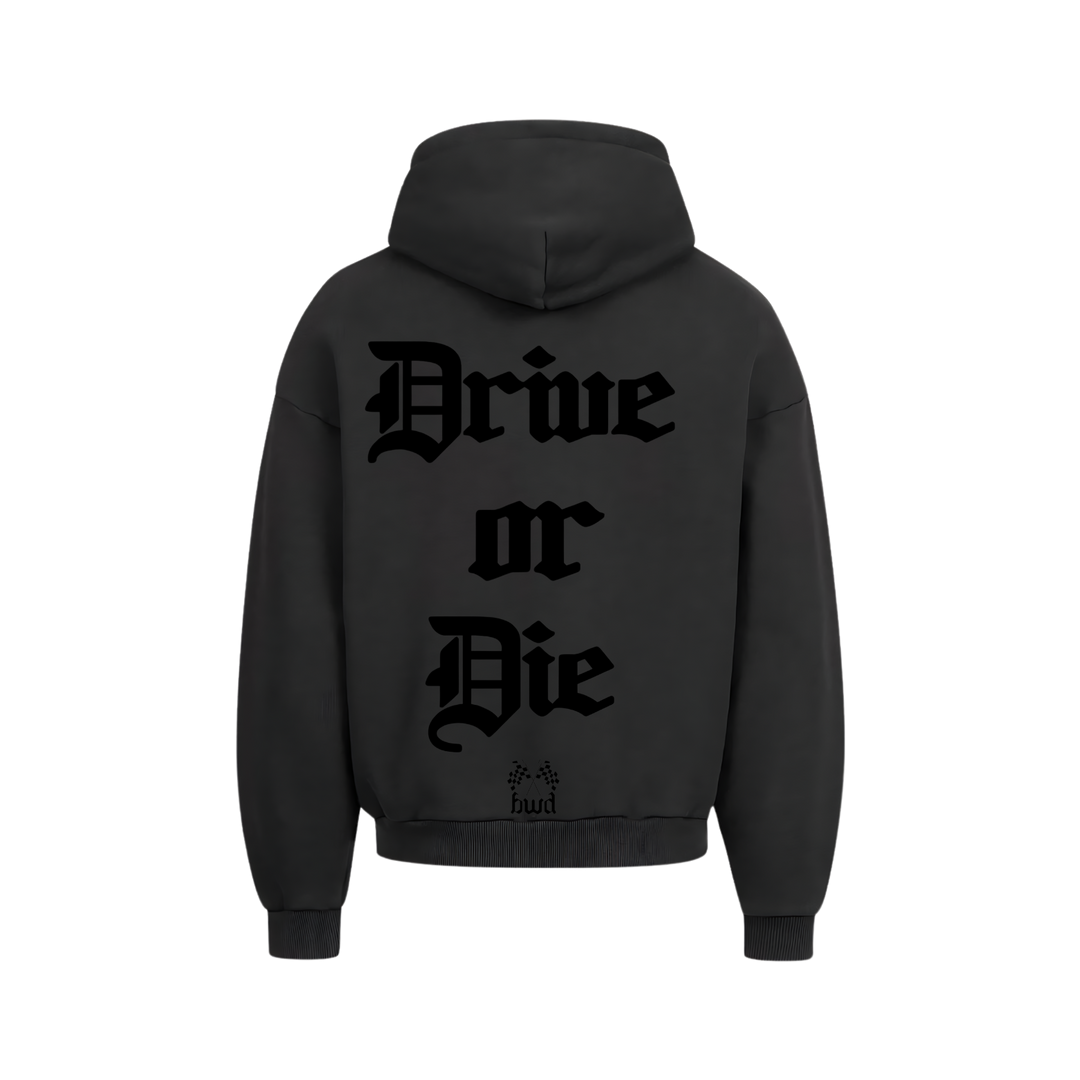 Drive or Die Black Zipper